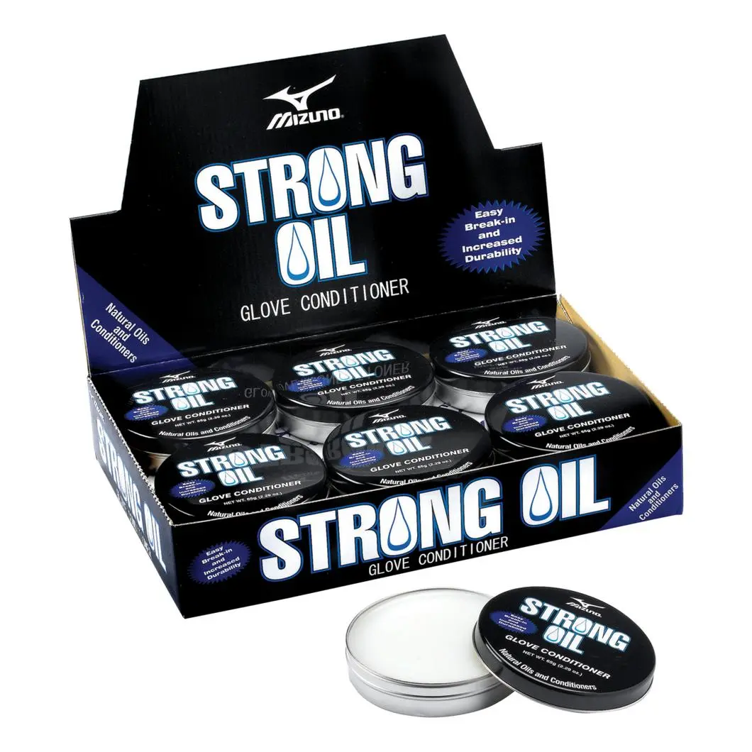 Mizuno Strong Oil Glove Conditioner Can Individual 1 Mizuno Strong Oil Glove Conditioner Can Individual