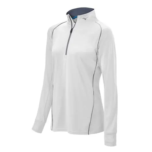 Mizuno Girl's Comp 1/2 Zip Long Sleeve Pullover - Image 11