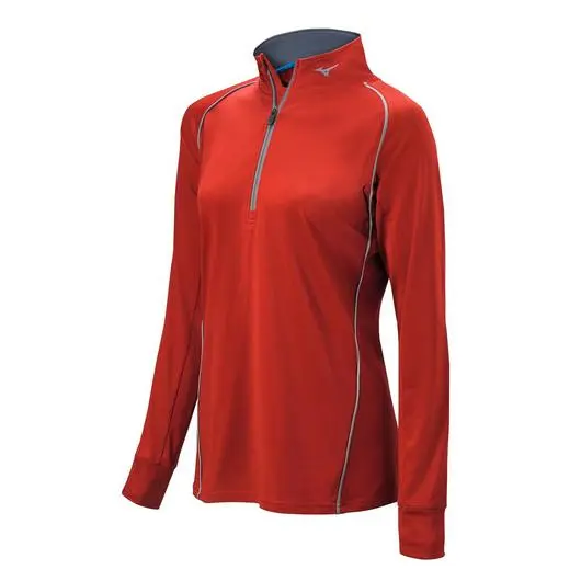 Mizuno Girl's Comp 1/2 Zip Long Sleeve Pullover - Image 5