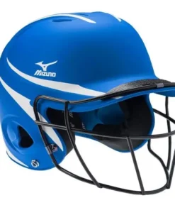 Mizuno MVP Series S/M Fastpitch Softball Batting Helmet With Mask -Baseball sales NAVY RED 5110 4