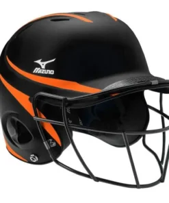 Mizuno MVP Series S/M Fastpitch Softball Batting Helmet With Mask -Baseball sales NAVY RED 5110 6